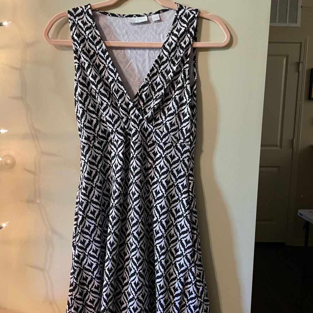 Black and white summer business dress